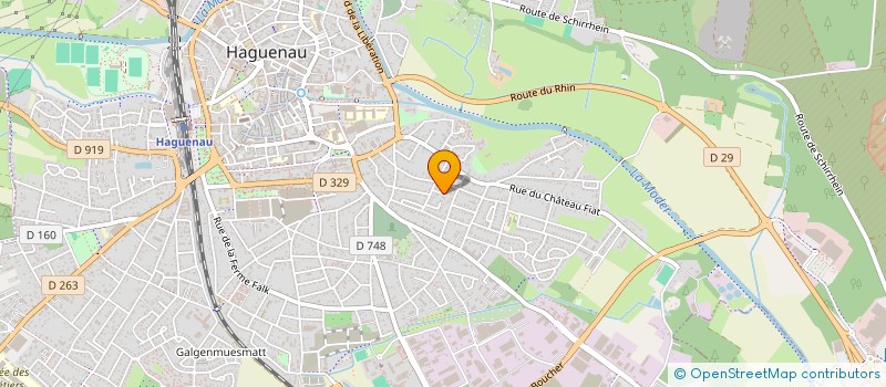 localisation de l'entreprise SYND COPROP LES PEUPLIERS ABC  HAGUENAU