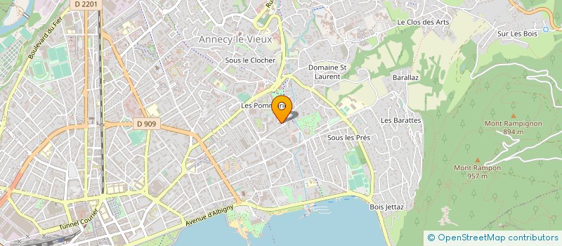 localisation de l'entreprise SYND COPROP LES POMMARIES  ANNECY