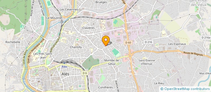 localisation de l'entreprise SYND COPROP LES ROMARINS  ALES