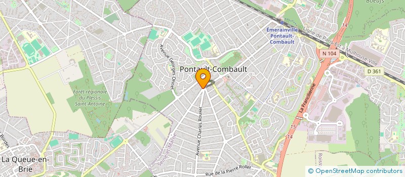 localisation de l'entreprise SYND COPROP LUCIEN REMY à PONTAULT-COMBAULT
