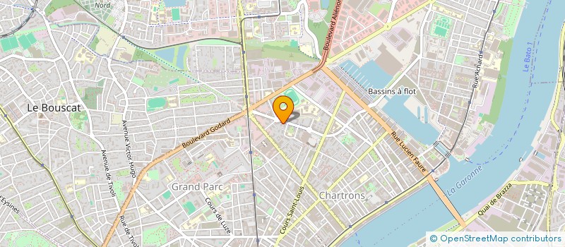 localisation de l'entreprise SYND COPROP RES ALLEES HAUSSMANN  BORDEAUX