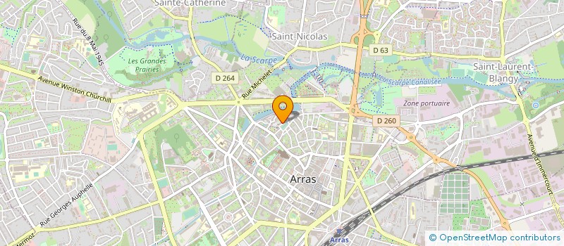 localisation de l'entreprise SYND COPROP RES DE L ANCIEN RIVAGE à ARRAS