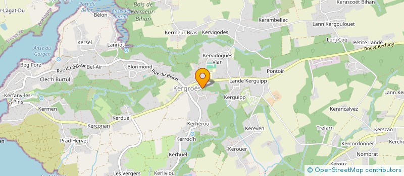 localisation de l'entreprise SYND COPROP RES DOMAINE DES AVENS 3S8  MOELAN SUR MER