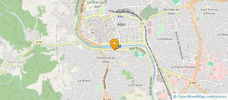 localisation de l'entreprise SYND COPROP RES JULES GUESDE  ALES