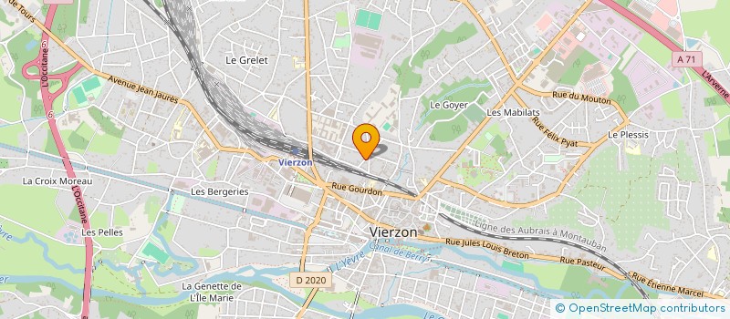 localisation de l'entreprise SYND COPROP RES LAVOISIER G.SAND  VIERZON