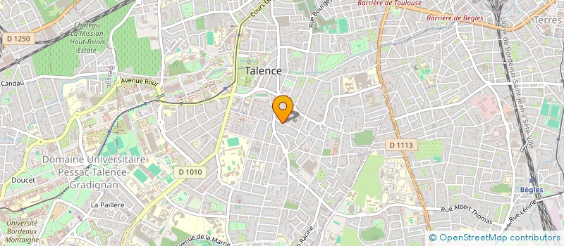 localisation de l'entreprise SYND COPROP RES LE CLOS DU CEDRE  TALENCE