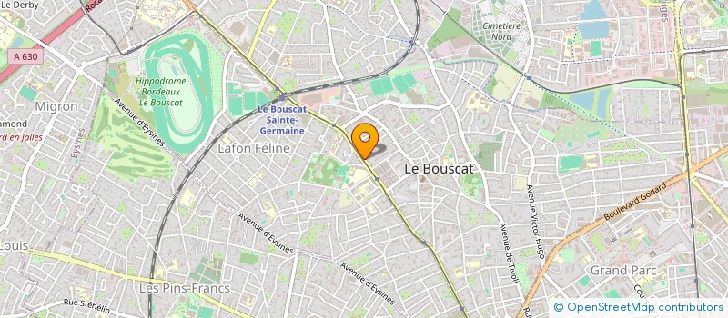 localisation de l'entreprise SYND COPROP RES LES GALAXIES  LE BOUSCAT