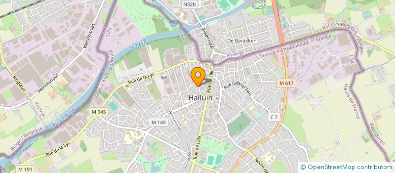 localisation de l'entreprise SYND COPROP RES LES JARDINS DU CENTRE  HALLUIN