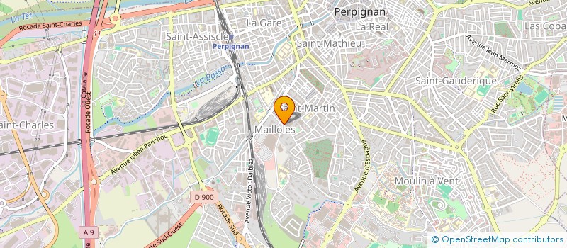 localisation de l'entreprise SYND COPROP RES PARC DE BACCHUS A ET B  PERPIGNAN