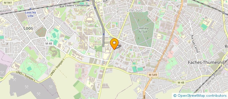 localisation de l'entreprise SYND COPROP RES PIERRE CURIE  LOOS