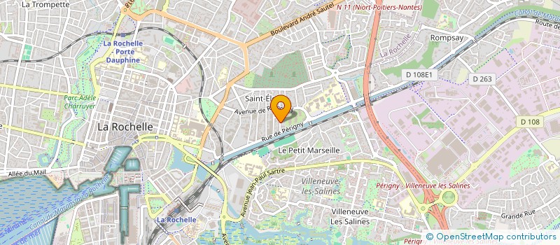 localisation de l'entreprise SYND COPROP RES PLEIN SUD  LA ROCHELLE