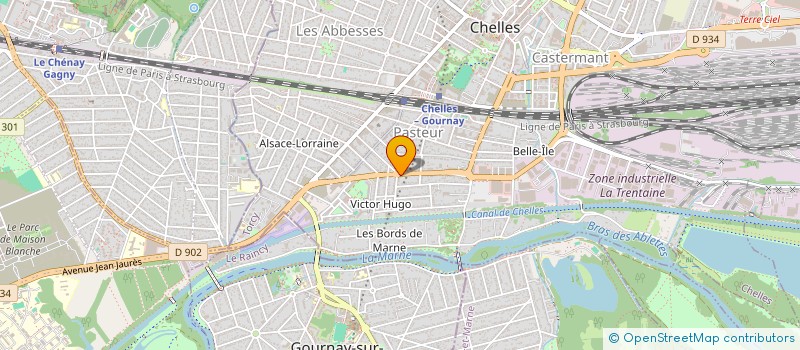 localisation de l'entreprise SYND COPROP RES SYLVIE  CHELLES