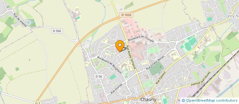 localisation de l'entreprise SYND COPROP RESI DE CHAUNY  CHAUNY