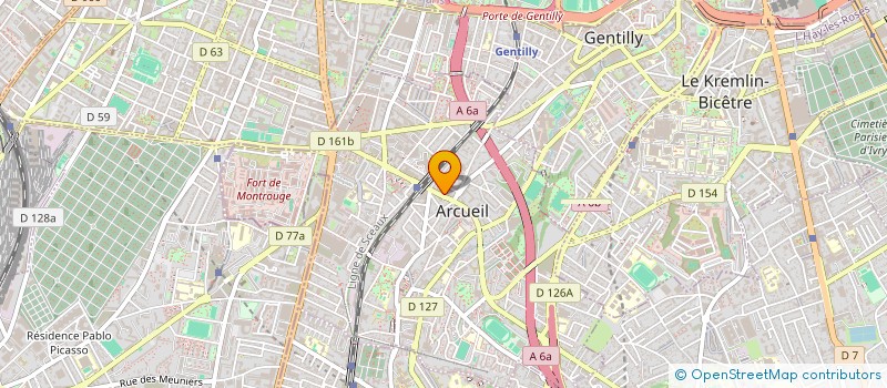 localisation de l'entreprise SYND COPROP RESID 12 AV LAPLACE à ARCUEIL