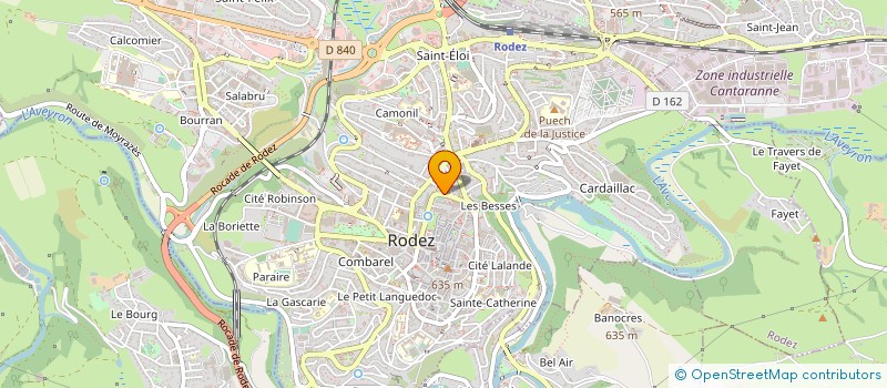 localisation de l'entreprise SYND COPROP RESID BEAU SITE  RODEZ