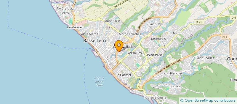 localisation de l'entreprise SYND COPROP RESID GRAIN D'OR  BASSE-TERRE