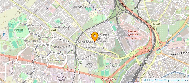 localisation de l'entreprise SYND COPROP RESID GUSTAVE DORE à STRASBOURG