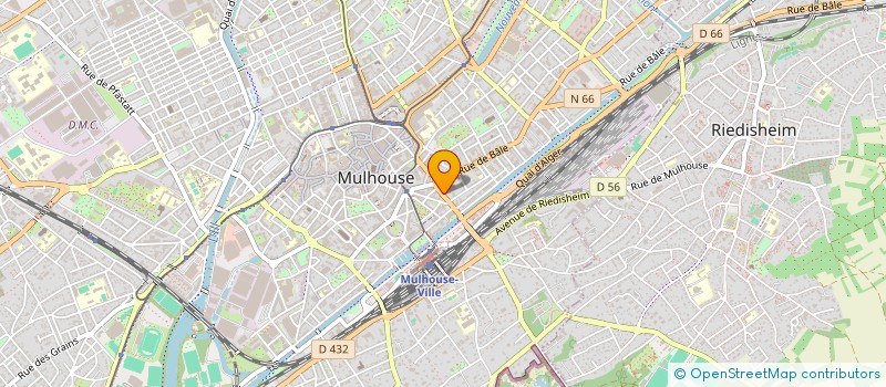 localisation de l'entreprise SYND COPROP RESIDENCE 16 RUE BONNES GENS  MULHOUSE