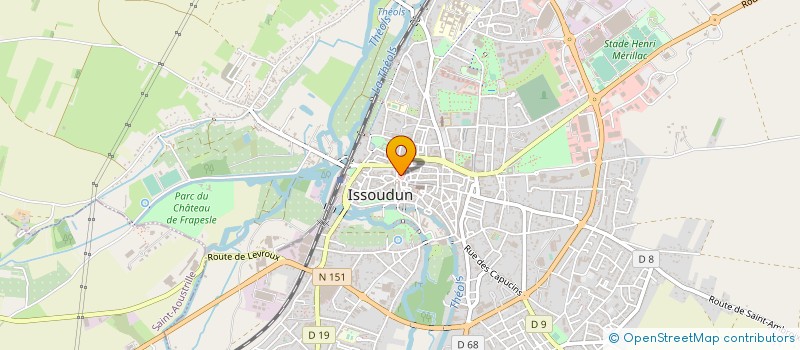 localisation de l'entreprise SYND COPROP RESIDENCE AGNES SOREL  ISSOUDUN