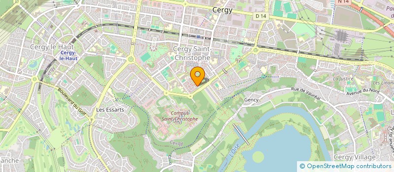 localisation de l'entreprise SYND COPROP RESIDENCE CENTRAL PARC 2  CERGY