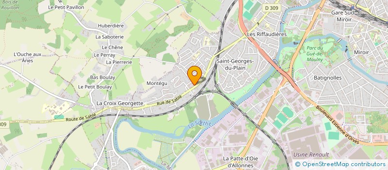 localisation de l'entreprise SYND COPROP RESIDENCE COTEAU ST GEORGES  LE MANS