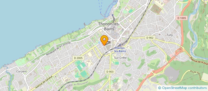 localisation de l'entreprise SYND COPROP RESIDENCE DES ALPES à THONON-LES-BAINS