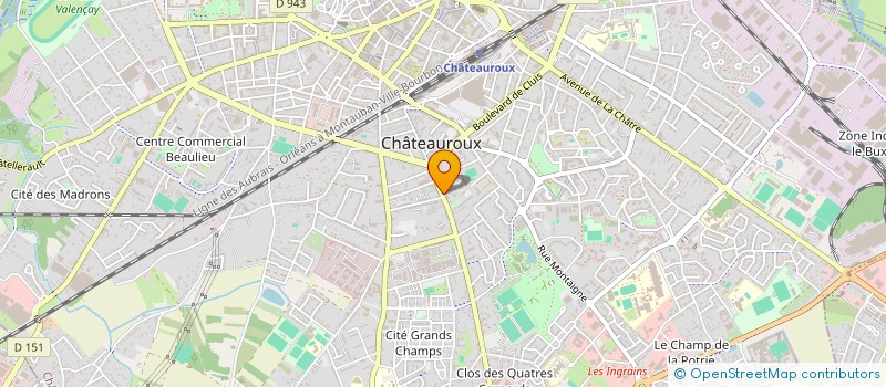 localisation de l'entreprise SYND COPROP RESIDENCE DU CENTRE à CHATEAUROUX