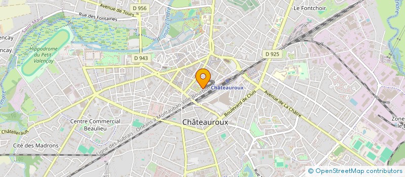 localisation de l'entreprise SYND COPROP RESIDENCE JARDINS DU PALAIS à CHATEAUROUX
