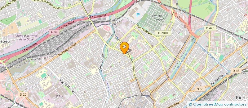 localisation de l'entreprise SYND COPROP RESIDENCE LE WILLIAM WYLER  MULHOUSE