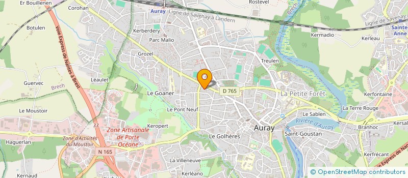 localisation de l'entreprise SYND.COPROP. RESIDENCE LES ALIZES à AURAY