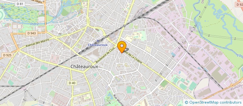 localisation de l'entreprise SYND COPROP RESIDENCE LES FLEURS à CHATEAUROUX