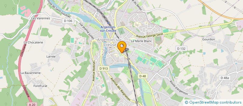 localisation de l'entreprise SYND COPROP RESIDENCE LES MARRONIERS à ARGENTON-SUR-CREUSE