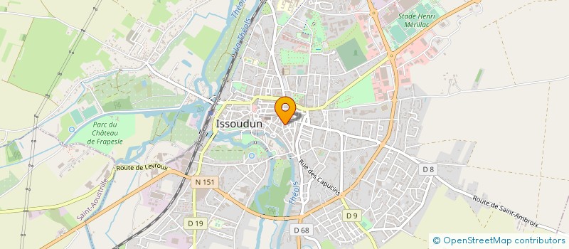 localisation de l'entreprise SYND COPROP RESIDENCE LES QUATRE VENTS  ISSOUDUN