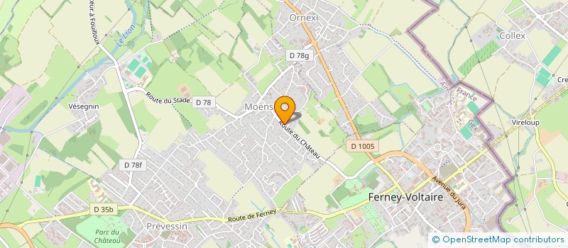 localisation de l'entreprise SYND COPROP RESIDENCE PASTOURELLES à PREVESSIN-MOENS