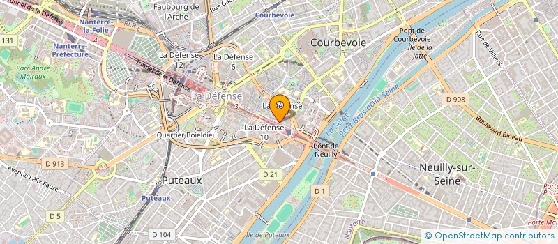 localisation de l'entreprise SYND COPROP RESIDENCE PLACE DE L'IRIS à COURBEVOIE