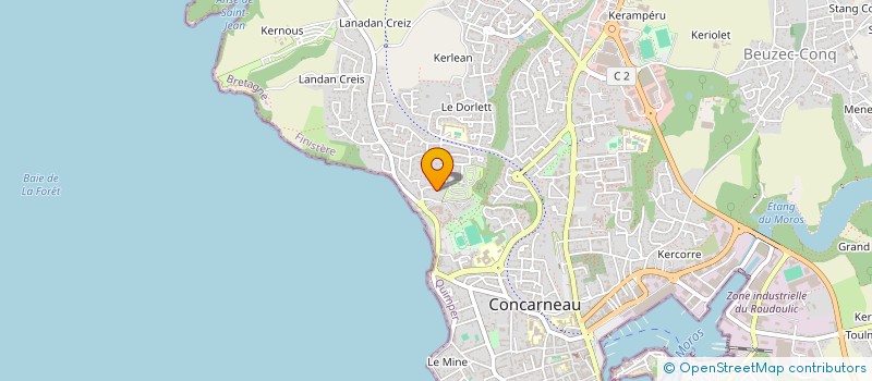 localisation de l'entreprise SYND COPROP RESIDENCE SABLES BLANCS  CONCARNEAU