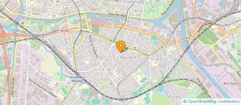 localisation de l'entreprise SYND COPROP RUE DE BALE à STRASBOURG