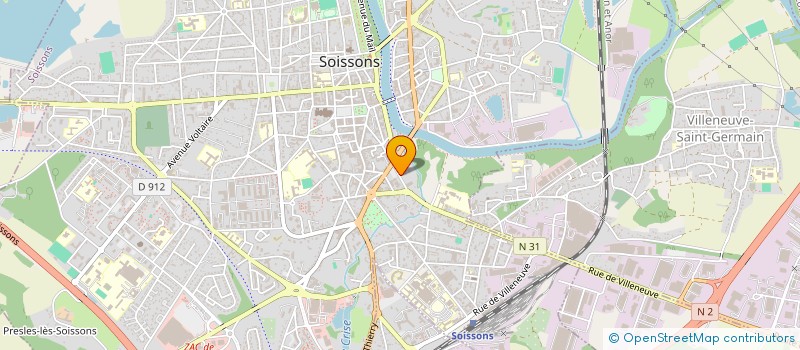 localisation de l'entreprise SYND COPROP RUE DE L ARQUEBUSE à SOISSONS