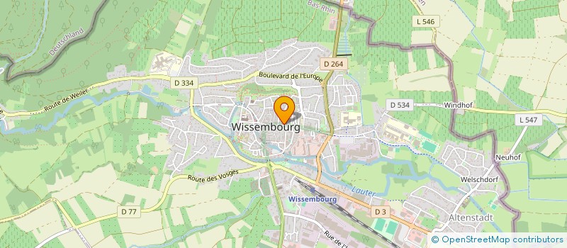 localisation de l'entreprise SYND COPROP RUE DE LA LAINE  WISSEMBOURG