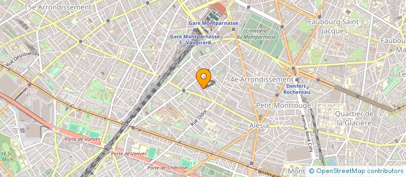 localisation de l'entreprise SYND COPROP RUE GERGOVIE  PARIS