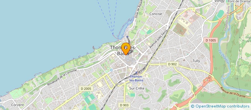 localisation de l'entreprise SYND COPROP SERRA à THONON-LES-BAINS