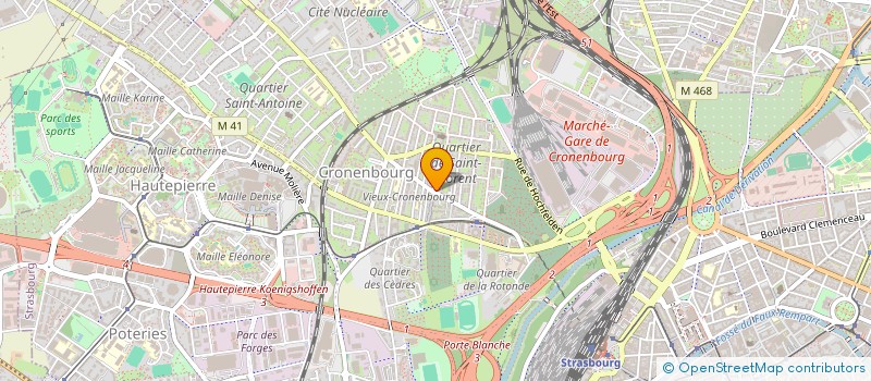 localisation de l'entreprise SYND COPROP ST FLORENT à STRASBOURG