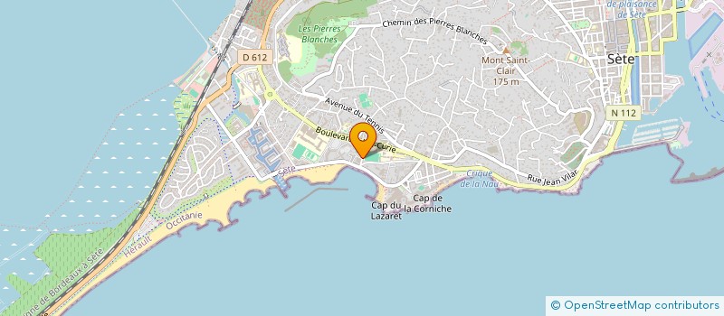 localisation de l'entreprise SYND COPROP TENNIS DE CASTELMARE à SETE