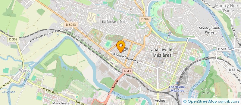 localisation de l'entreprise SYND COPROP TOUR LAMARTINE  CHARLEVILLE-MEZIERES