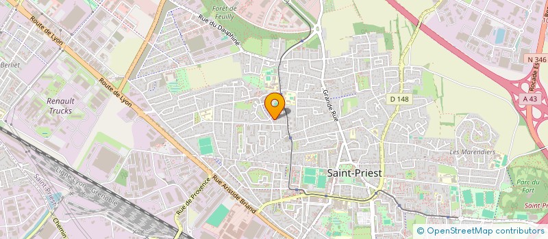 localisation de l'entreprise SYND COPROP ZAC P CLAUDEL LES JONQUILLES  SAINT-PRIEST