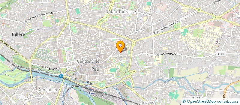 localisation de l'entreprise SYND COPROPR 10  RUE JUSTIN BLANC à PAU