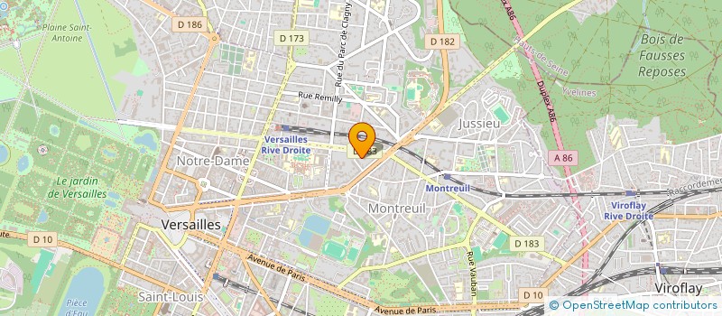 localisation de l'entreprise SYND COPROPR 108 BD DE LA REINE à VERSAILLES