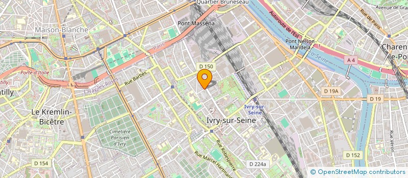 localisation de l'entreprise SYND COPROPR 19 RUE LEDRU ROLLIN à IVRY-SUR-SEINE