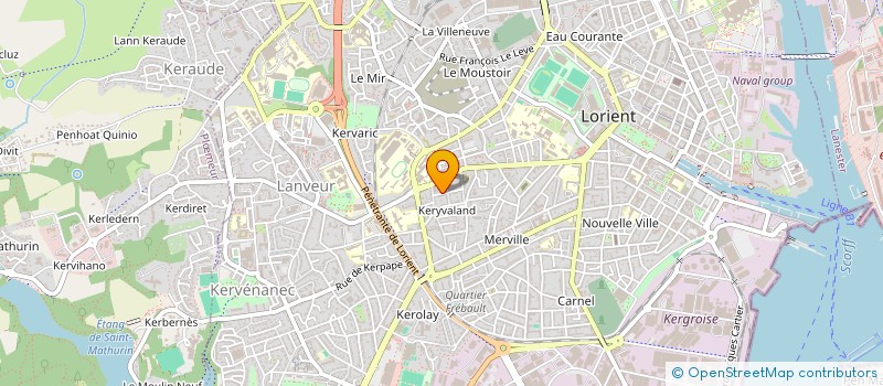 localisation de l'entreprise SYND COPROPR 21 RUE DES NOYERS  LORIENT