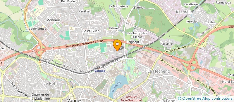 localisation de l'entreprise SYND COPROPR 28 RUE ACHILLE MARTINE à VANNES